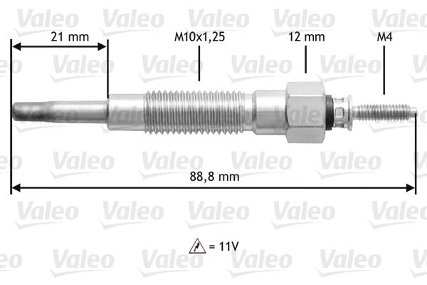 Свічка розжарювання VALEO 345213