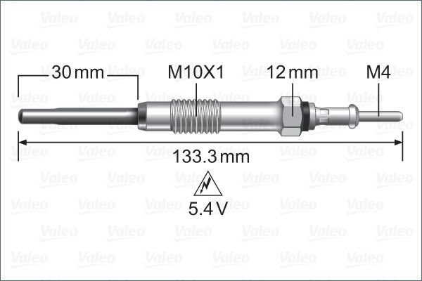 Свічка розжарювання VALEO 345243