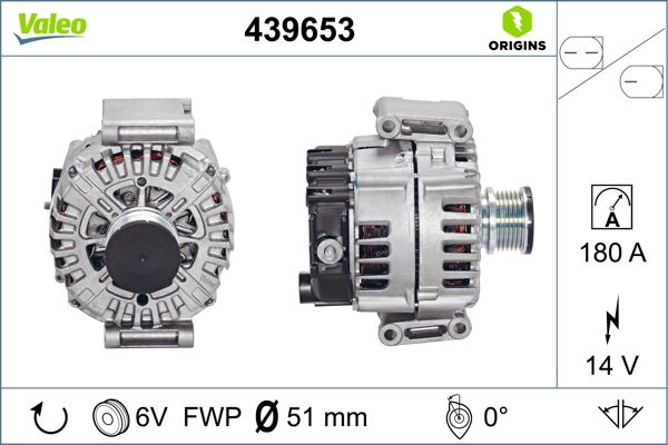 Kintamosios srovės generatorius VALEO 439653