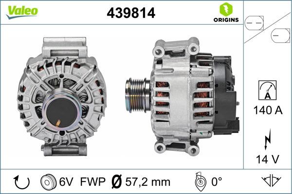 Kintamosios srovės generatorius VALEO 439814