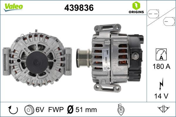 Kintamosios srovės generatorius VALEO 439836