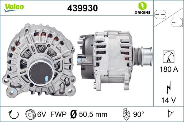 Kintamosios srovės generatorius VALEO 439930