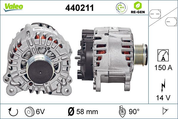 Kintamosios srovės generatorius VALEO 440211