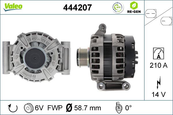 Kintamosios srovės generatorius VALEO 444207