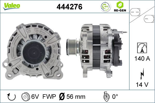 Kintamosios srovės generatorius VALEO 444276