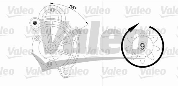 Starteris VALEO 455748