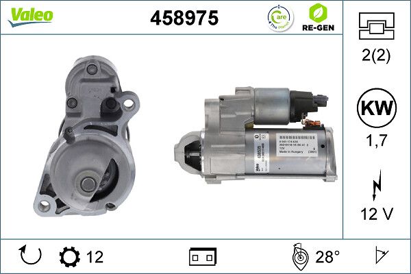 Starter VALEO 458975