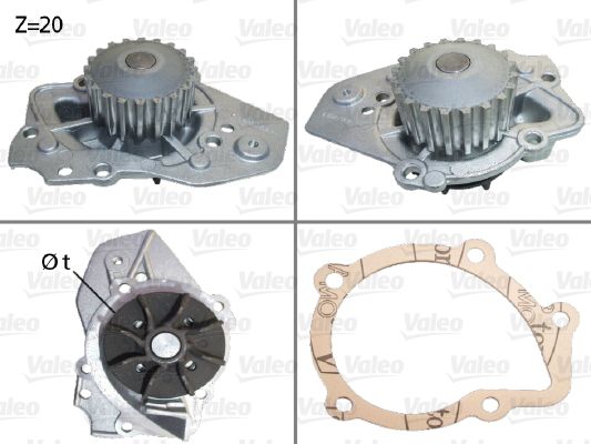 Water Pump, engine cooling VALEO 506014