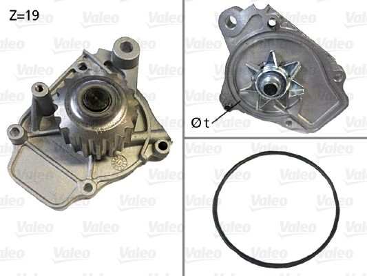 Water Pump, engine cooling VALEO 506045