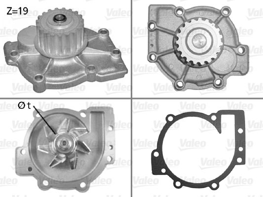 Water Pump, engine cooling VALEO 506325