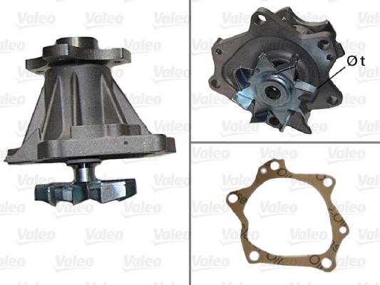 Water Pump, engine cooling VALEO 506394