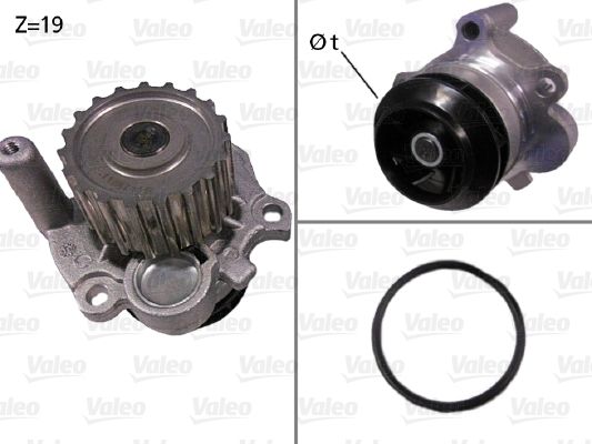 Water Pump, engine cooling VALEO 506533