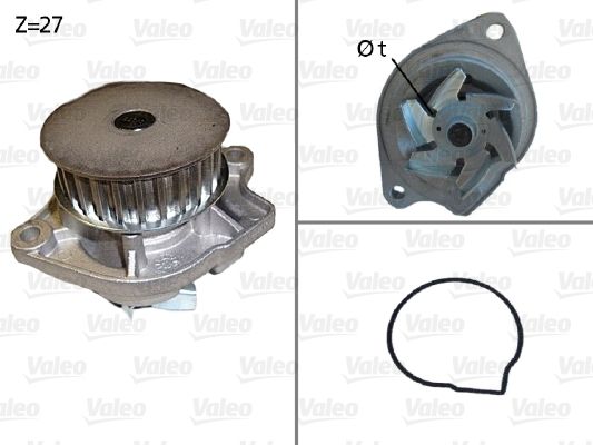 Water Pump, engine cooling VALEO 506576