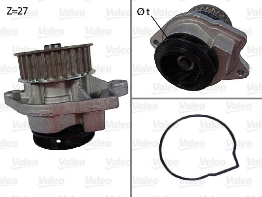 Water Pump, engine cooling VALEO 506577