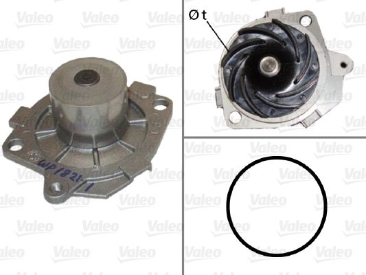 Water Pump, engine cooling VALEO 506590