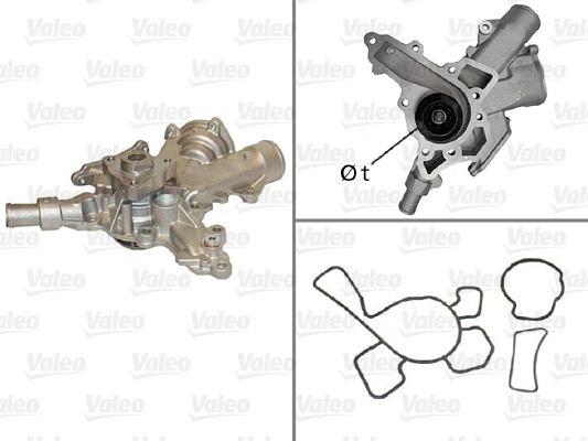 Water Pump, engine cooling VALEO 506601