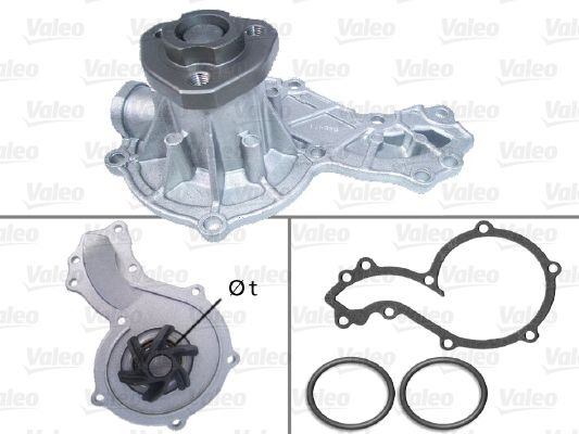 Water Pump, engine cooling VALEO 506666