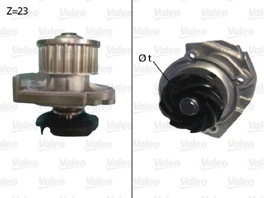 Water Pump, engine cooling VALEO 506686