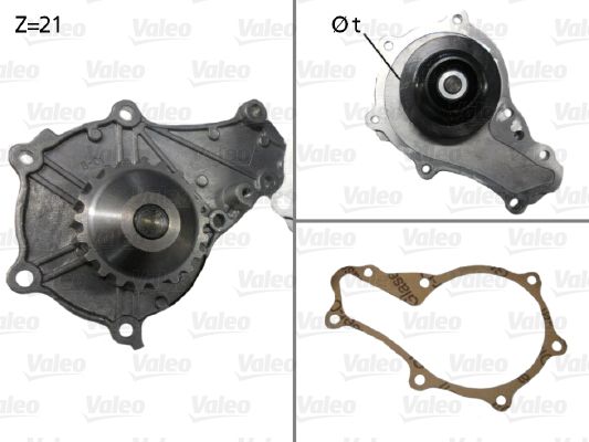 Water Pump, engine cooling VALEO 506714