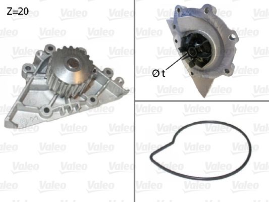 Water Pump, engine cooling VALEO 506720