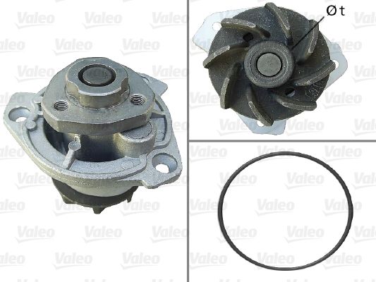 Water Pump, engine cooling VALEO 506798