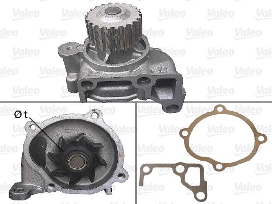 Water Pump, engine cooling VALEO 506880