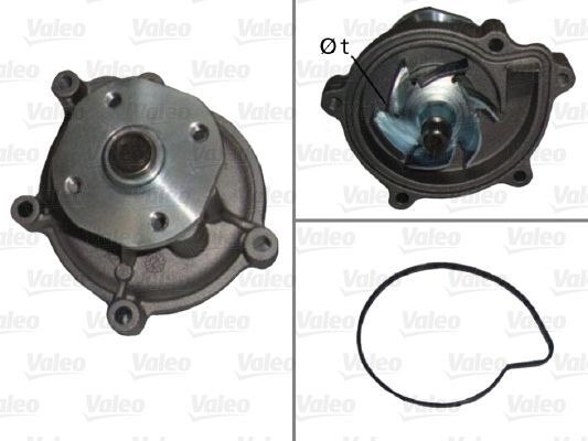 Water Pump, engine cooling VALEO 506899