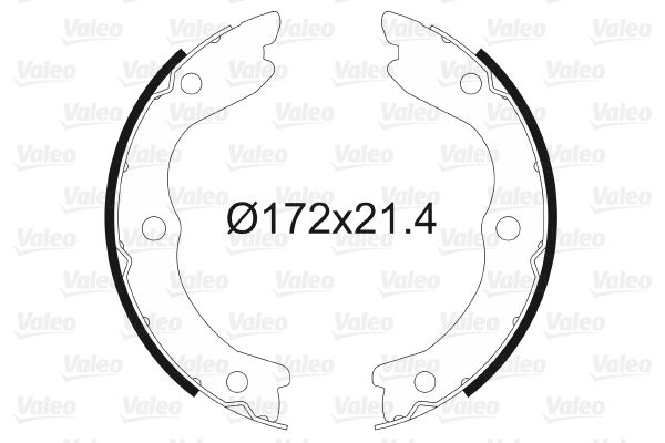 Brake Shoe Set, parking brake VALEO 564177