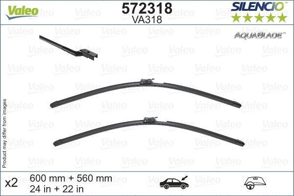 Щітка двірника VALEO 572318