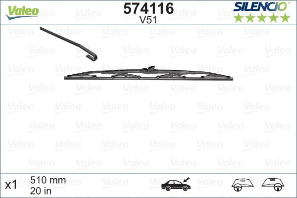 Wiper Blade VALEO 574116