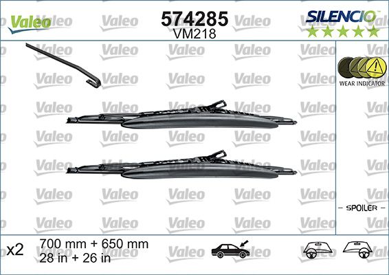 Щітка двірника VALEO 574285