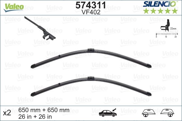 Wiper Blade VALEO 574311