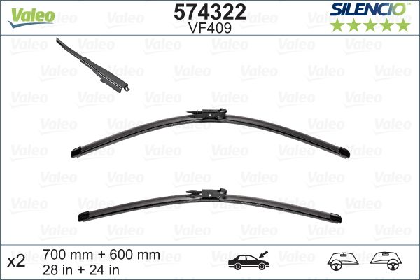 Wiper Blade VALEO 574322