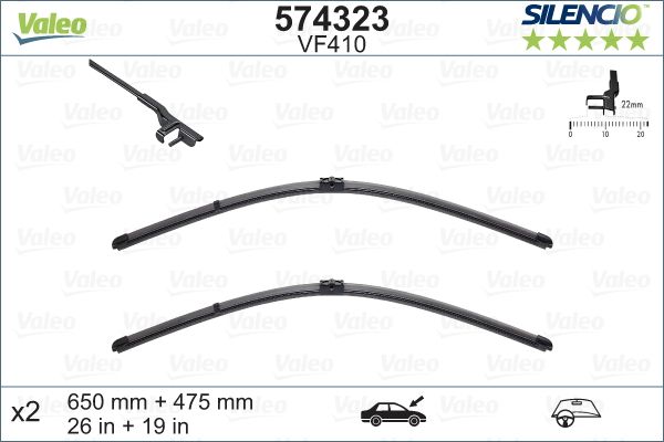 Wiper Blade VALEO 574323