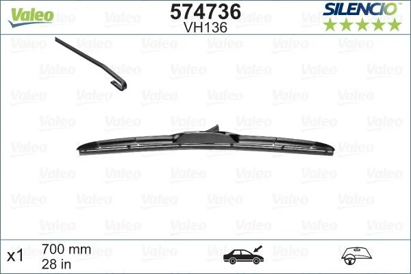 Wiper Blade VALEO 574736