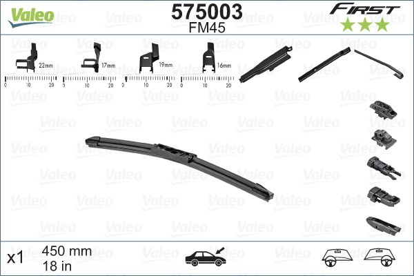 Щітка двірника VALEO 575003