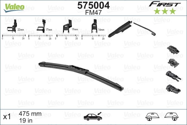 Щітка двірника VALEO 575004