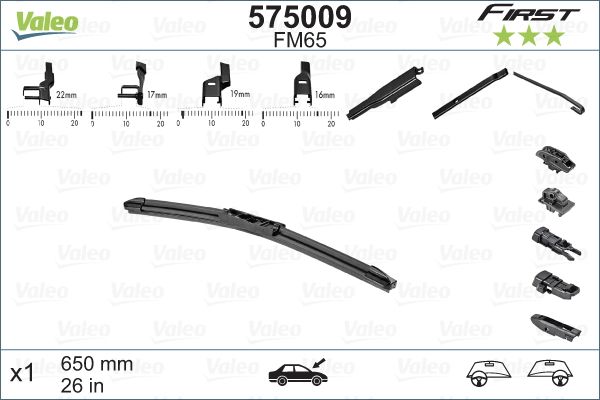 Щітка двірника VALEO 575009