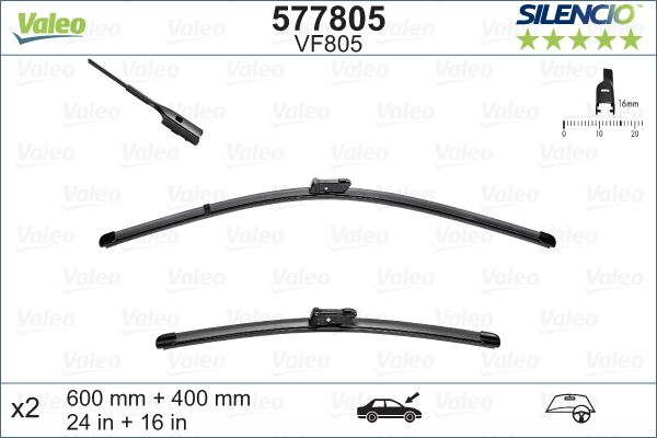 Wiper Blade VALEO 577805