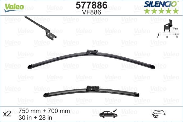 Wiper Blade VALEO 577886