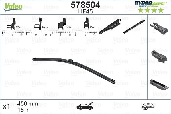 Wiper Blade VALEO 578504