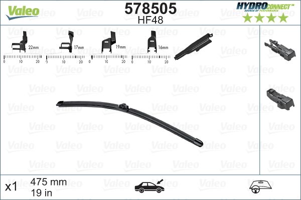 Wiper Blade VALEO 578505