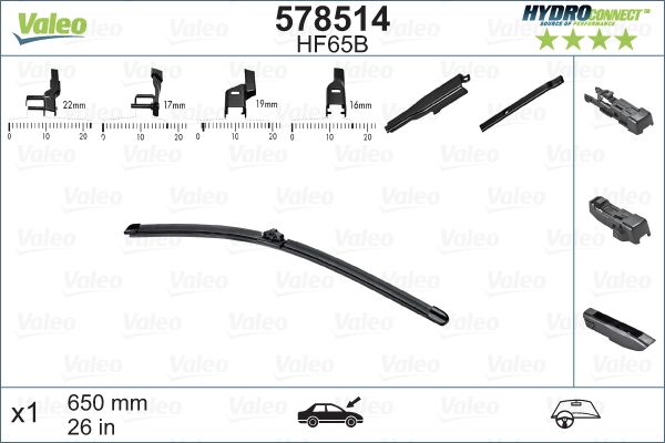 Wiper Blade VALEO 578514