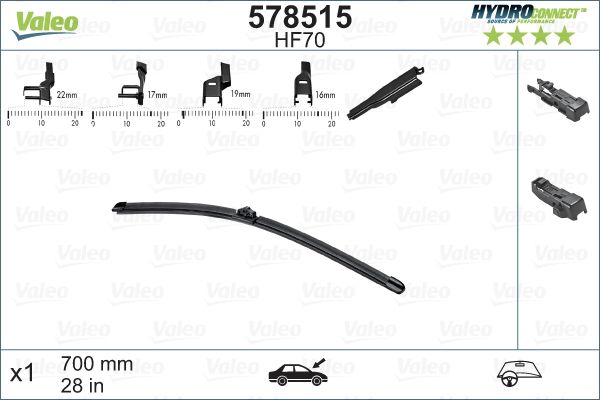 Wiper Blade VALEO 578515