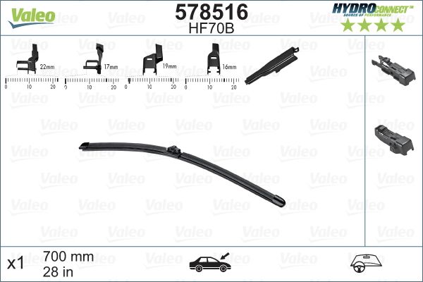 Wiper Blade VALEO 578516