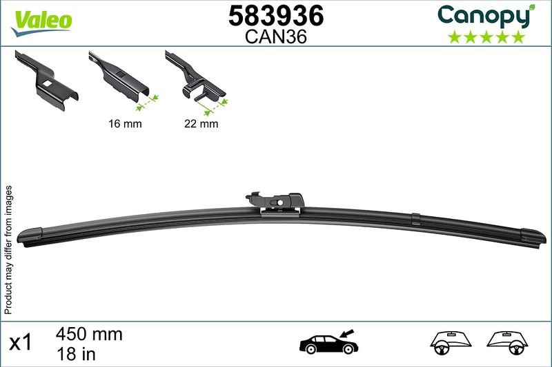 Wiper Blade VALEO 583936