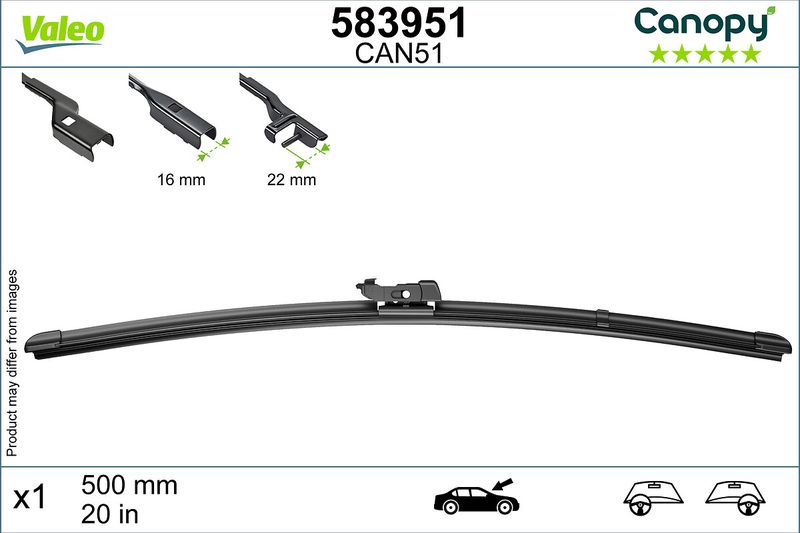 Wiper Blade VALEO 583951