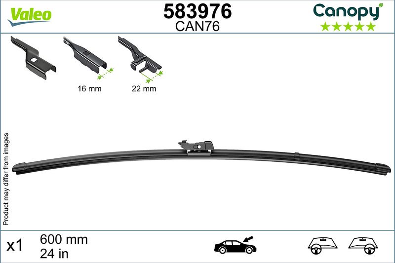 Wiper Blade VALEO 583976