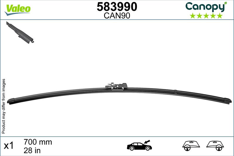 Щітка двірника VALEO 583990