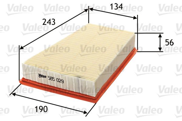 Повітряний фільтр VALEO 585029